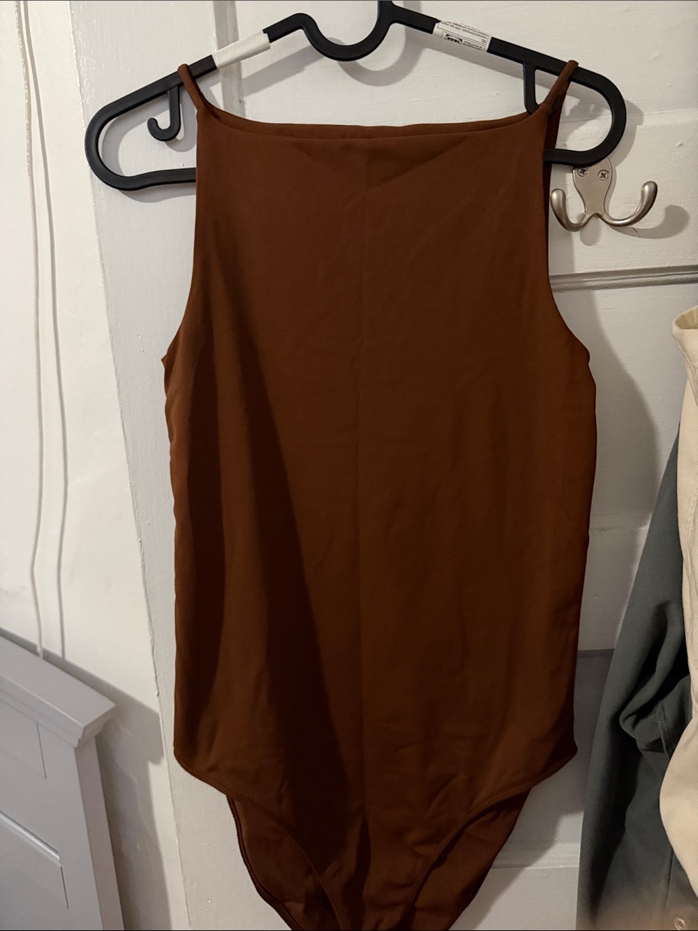 Old Navy Women's Chocolate Brown High-Neck Bodysuit